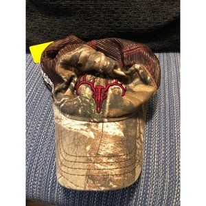 Field and Stream Men's Red/ Camo Patch Snapback  Hat